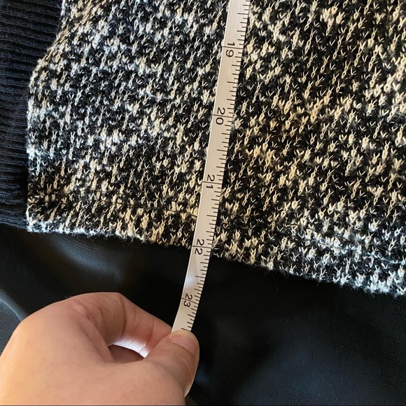 Bar Ill Marled Knit Top Over Sheer Lining Medium - Picture 9 of 10